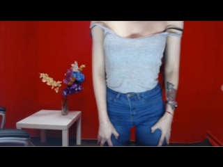 girl in jeans video chat