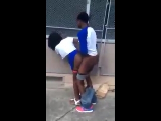 chocolate student couple street sex - ebony teen getting fucked outside